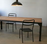 charbon Industrie dining table - American Oak